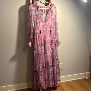 Boho dazzle em in this purple-pink combo dress from Anthropologie!